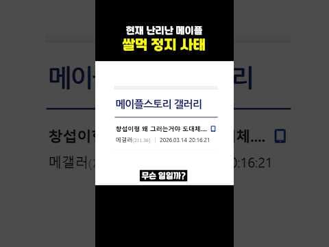 메이플랜드 쌀먹 현금거래 금지! 본메 다계정 정지 이거 진짜입니다