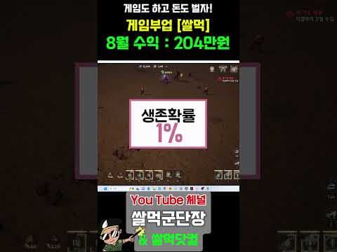 게임 쌀먹 현실: 월 200만원 수익 가능한가? 꾸준함이 답!